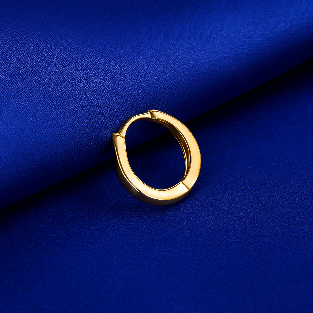 Élégance Elipse – Brinco Argola Dourado