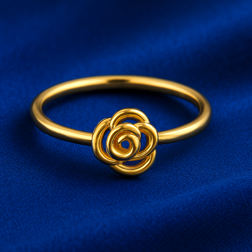 Rose d’Or – Anel Flor de Rosa Ajustável