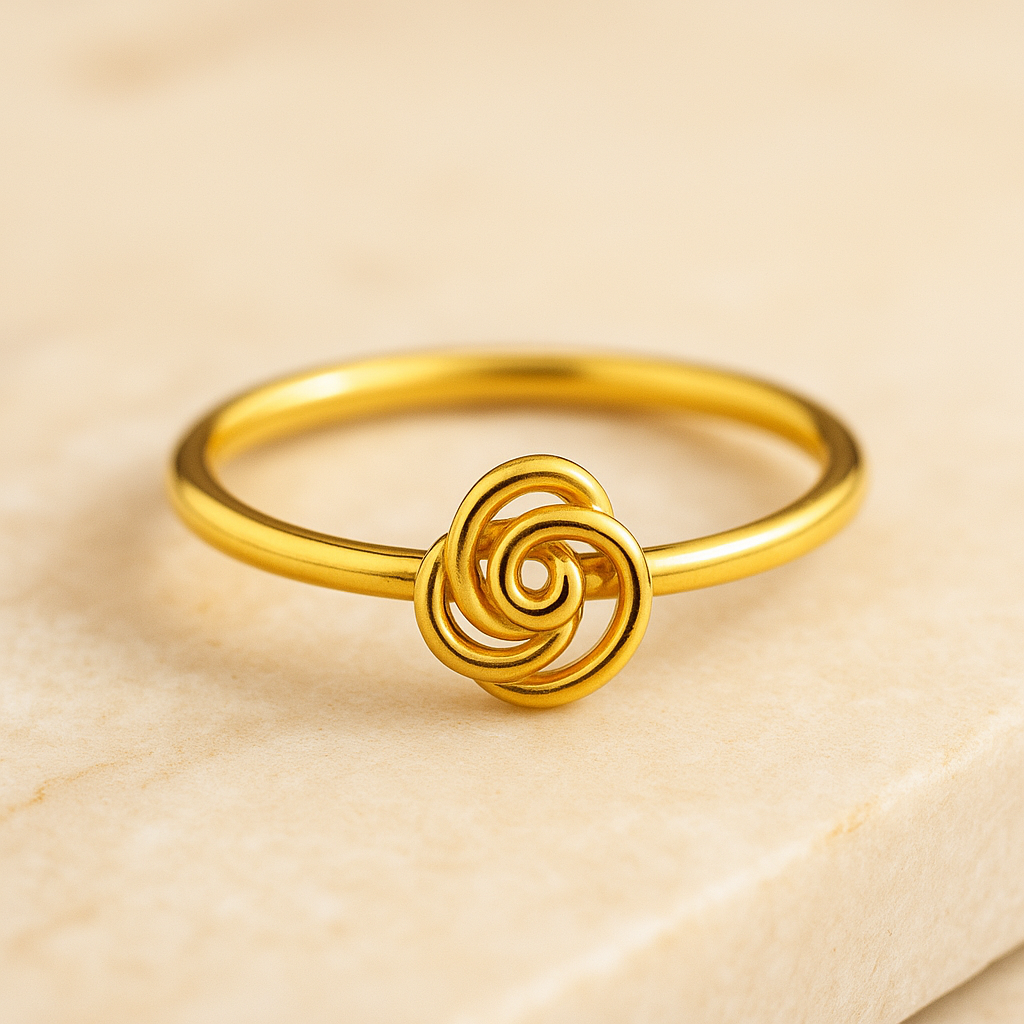 Rose d’Or – Anel Flor de Rosa Ajustável