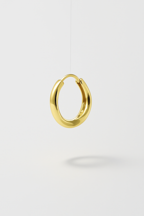 Élégance Elipse – Brinco Argola Dourado