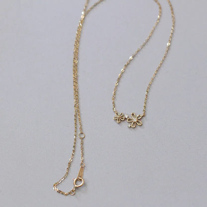 Colar Pingente Flor Boêmia Prata 925 – Fleur Bohème Simplicité