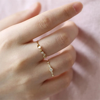 Anel Prata 925 Pavê Nupcial Zircônia Banhado Ouro – Cristal Nuptial Simplicité