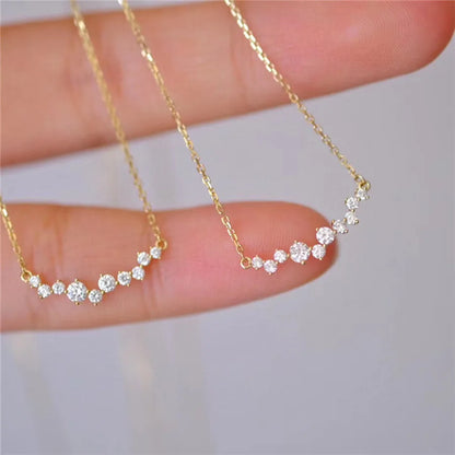 Colar Prata 925 Pingente Pavê Zircônia Charme – Lumière Pavé Simplicité