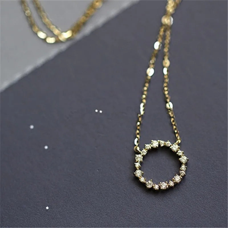 Colar Prata 925 Estrela Pavê Zircônia Banhado Ouro – Étoile Scintillante Simplicité