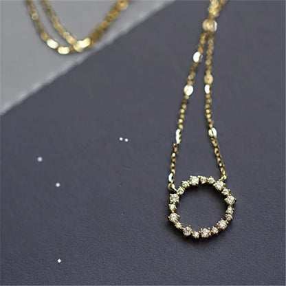Colar Prata 925 Estrela Pavê Zircônia Banhado Ouro – Étoile Scintillante Simplicité