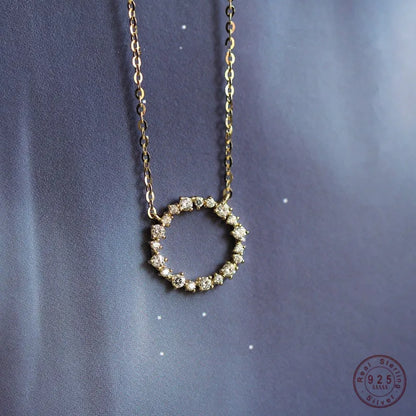 Colar Prata 925 Estrela Pavê Zircônia Banhado Ouro – Étoile Scintillante Simplicité