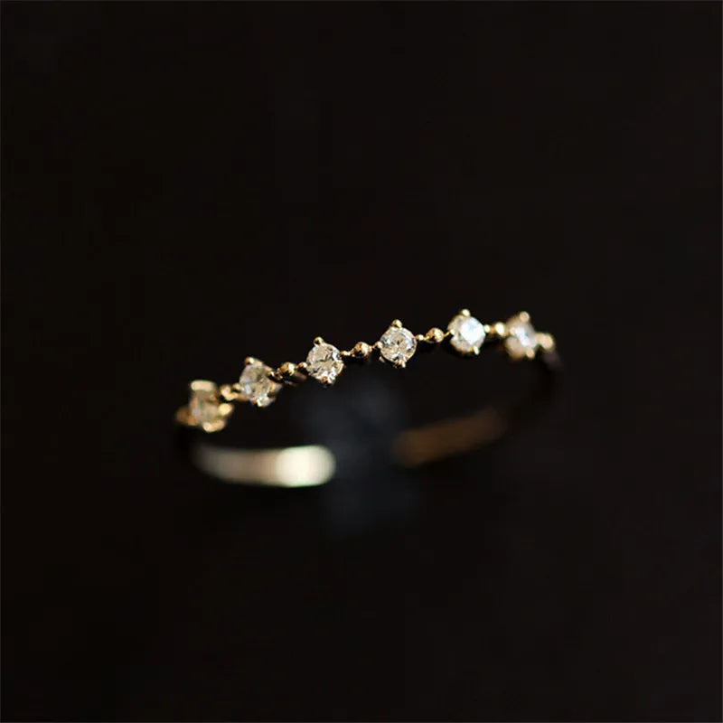 Anel Pavê Diamante Zircônia Prata 925 – Diamant Pavé Simplicité