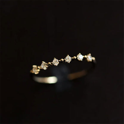 Anel Pavê Diamante Zircônia Prata 925 – Diamant Pavé Simplicité