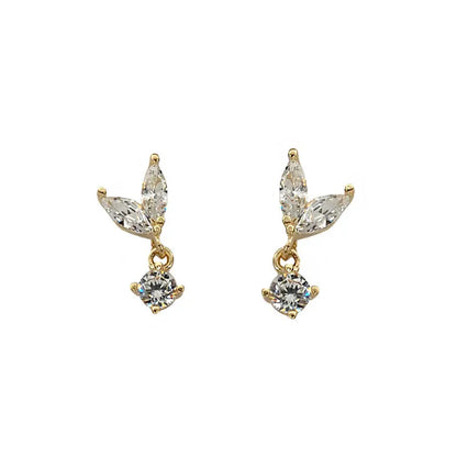 Brinco Prata 925 Bud Cristal Francês Pino – Bouton Cristal Simplicité