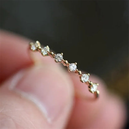 Anel Pavê Diamante Zircônia Prata 925 – Diamant Pavé Simplicité