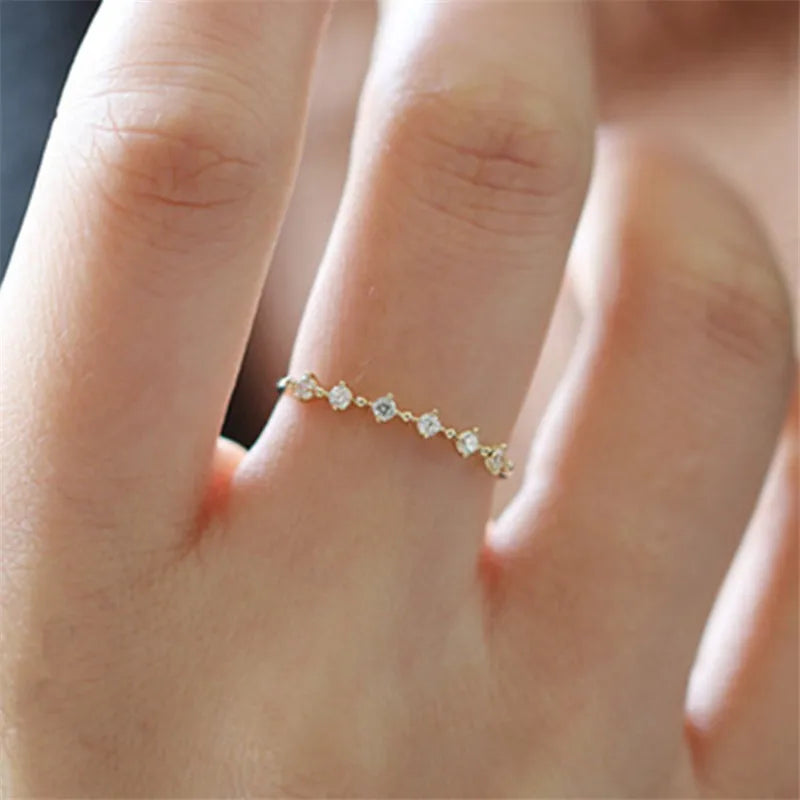 Anel Pavê Diamante Zircônia Prata 925 – Diamant Pavé Simplicité