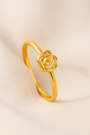 Rose d’Or – Anel Flor de Rosa Ajustável