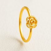 Rose d’Or – Anel Flor de Rosa Ajustável