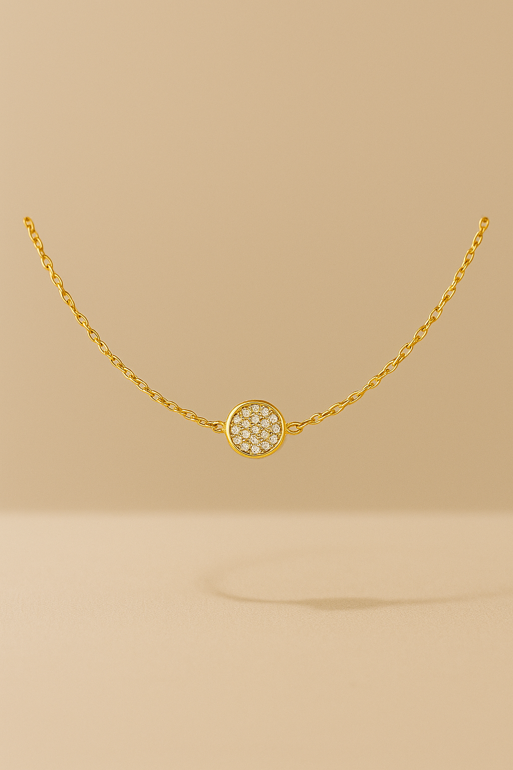Pulseira dourada com olho grego de zircônia azul - Loja Simplicité
