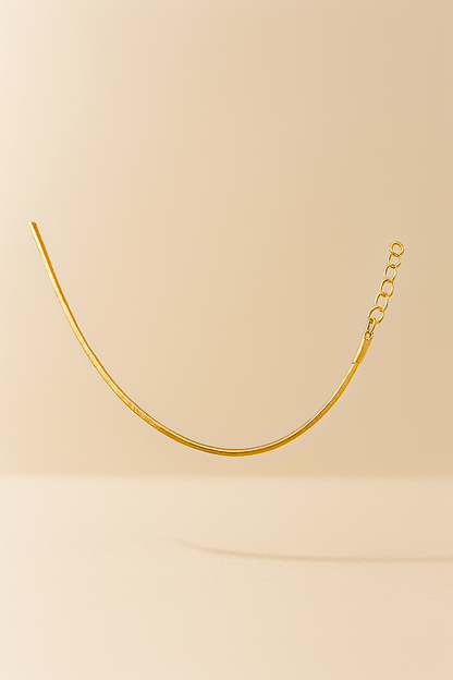 Pulseira dourada minimalista linha fina - Loja Simplicité