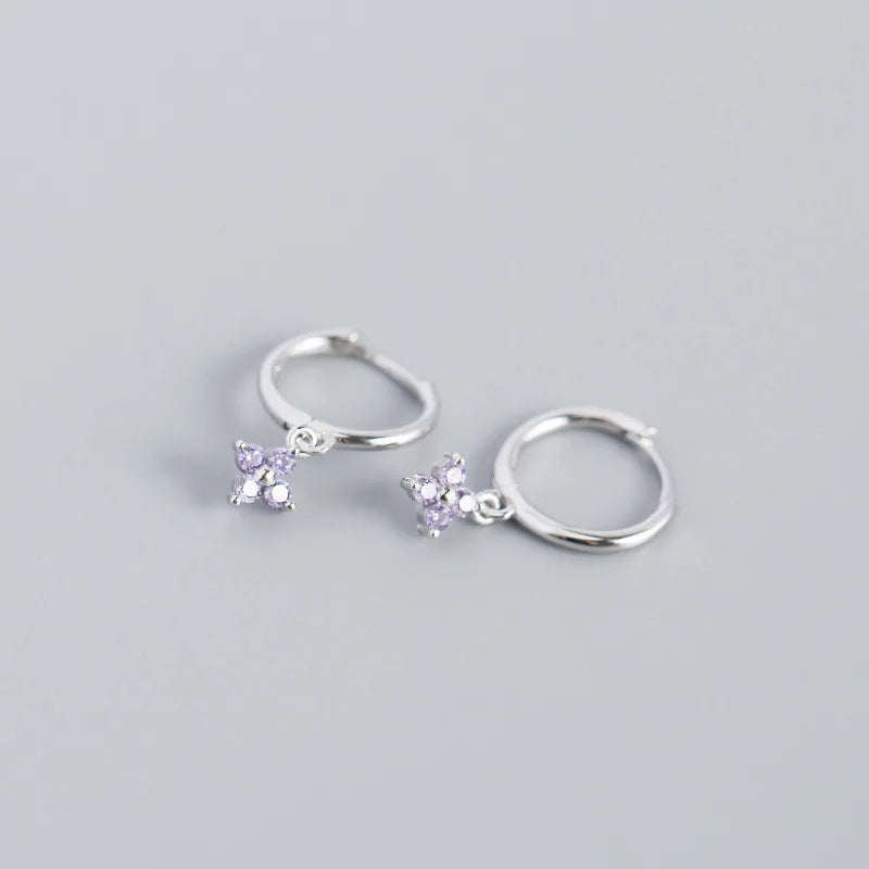 Brinco Floral Zircônia 6 Estilos Prata 925 – Fleur Sucrée Simplicité