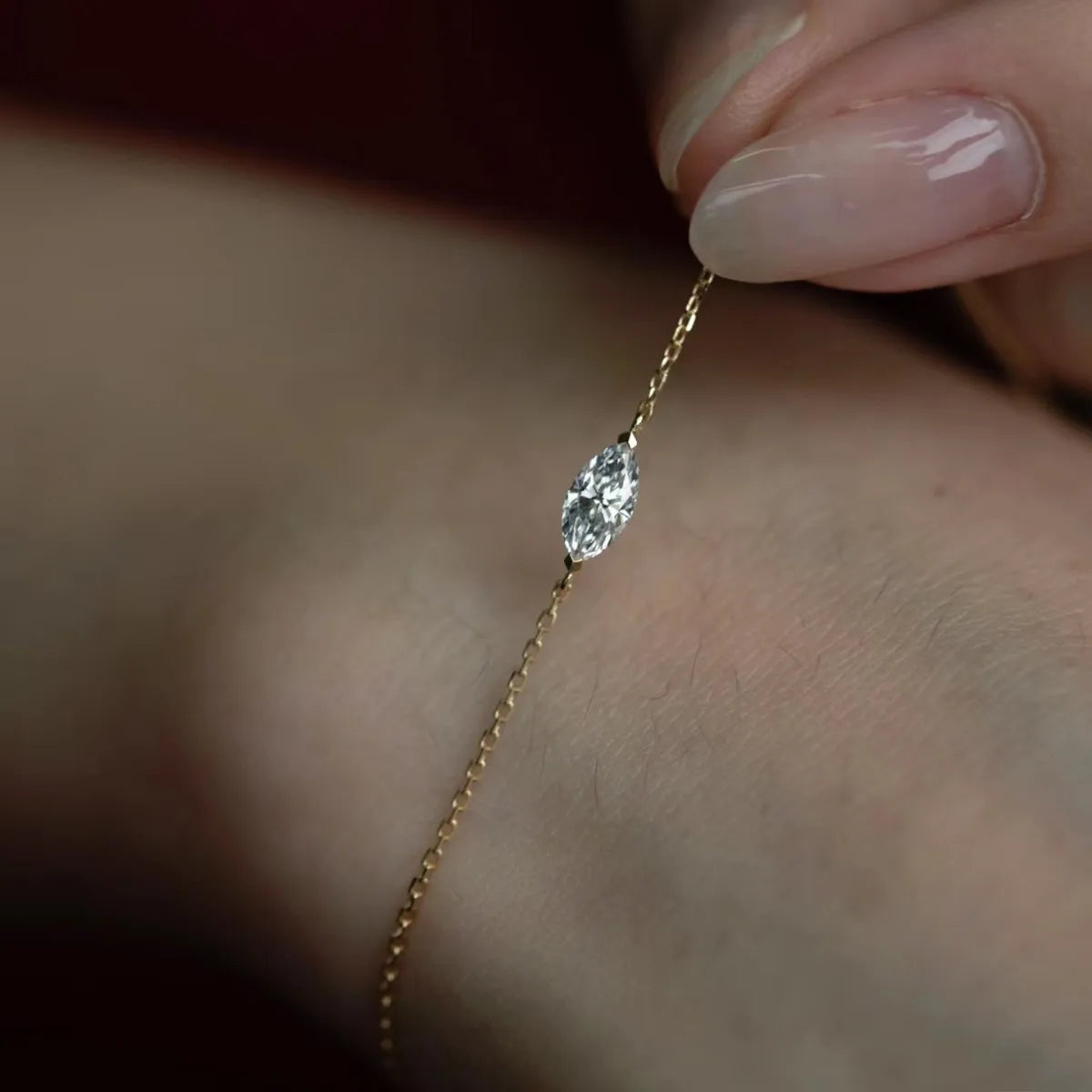 Pulseira Geométrica Zircônia Prata 925 – Géométrie Cristal Simplicité