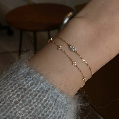 Pulseira Geométrica Zircônia Prata 925 – Géométrie Cristal Simplicité