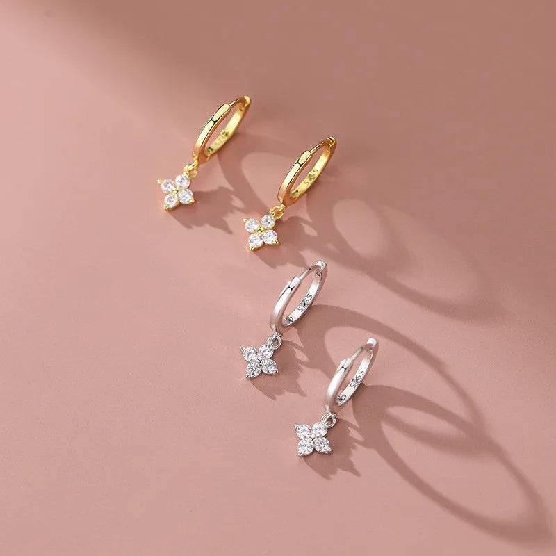 Brinco Floral Zircônia 6 Estilos Prata 925 – Fleur Sucrée Simplicité
