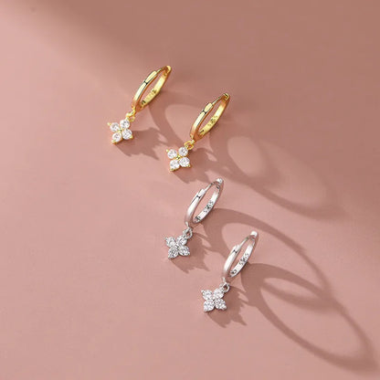 Brinco Floral Zircônia 6 Estilos Prata 925 – Fleur Sucrée Simplicité