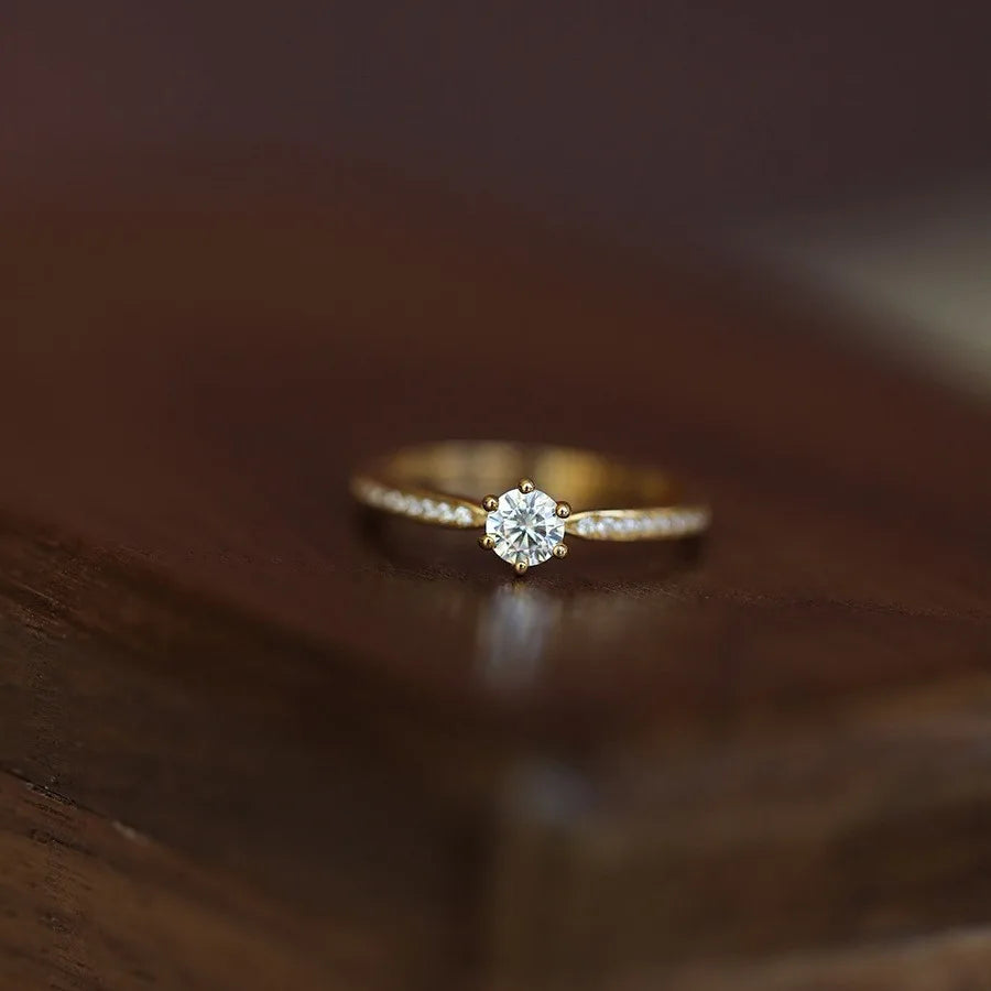 Anel Zircônia Brilhante Prata 925 – Diamant Scintillant Simplicité