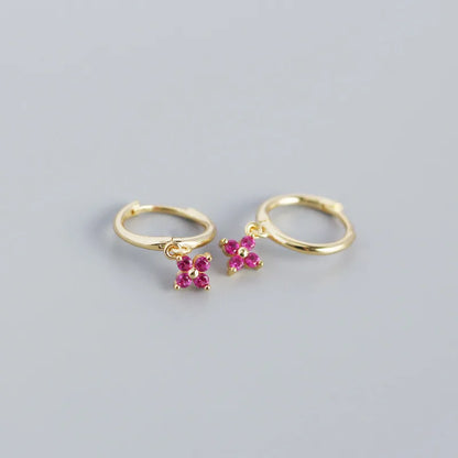 Brinco Floral Zircônia 6 Estilos Prata 925 – Fleur Sucrée Simplicité
