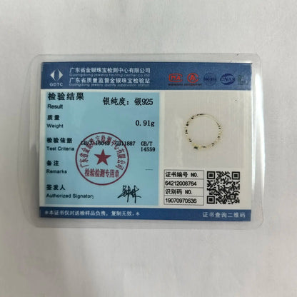 Anel Prata 925 Cauda Delicada Zircônia Banhado Ouro – Émeraude Délicate Simplicité