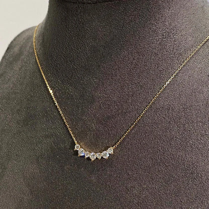 Colar Pingente Geométrico Zircônia Prata 925 – Géo Brillant Simplicité