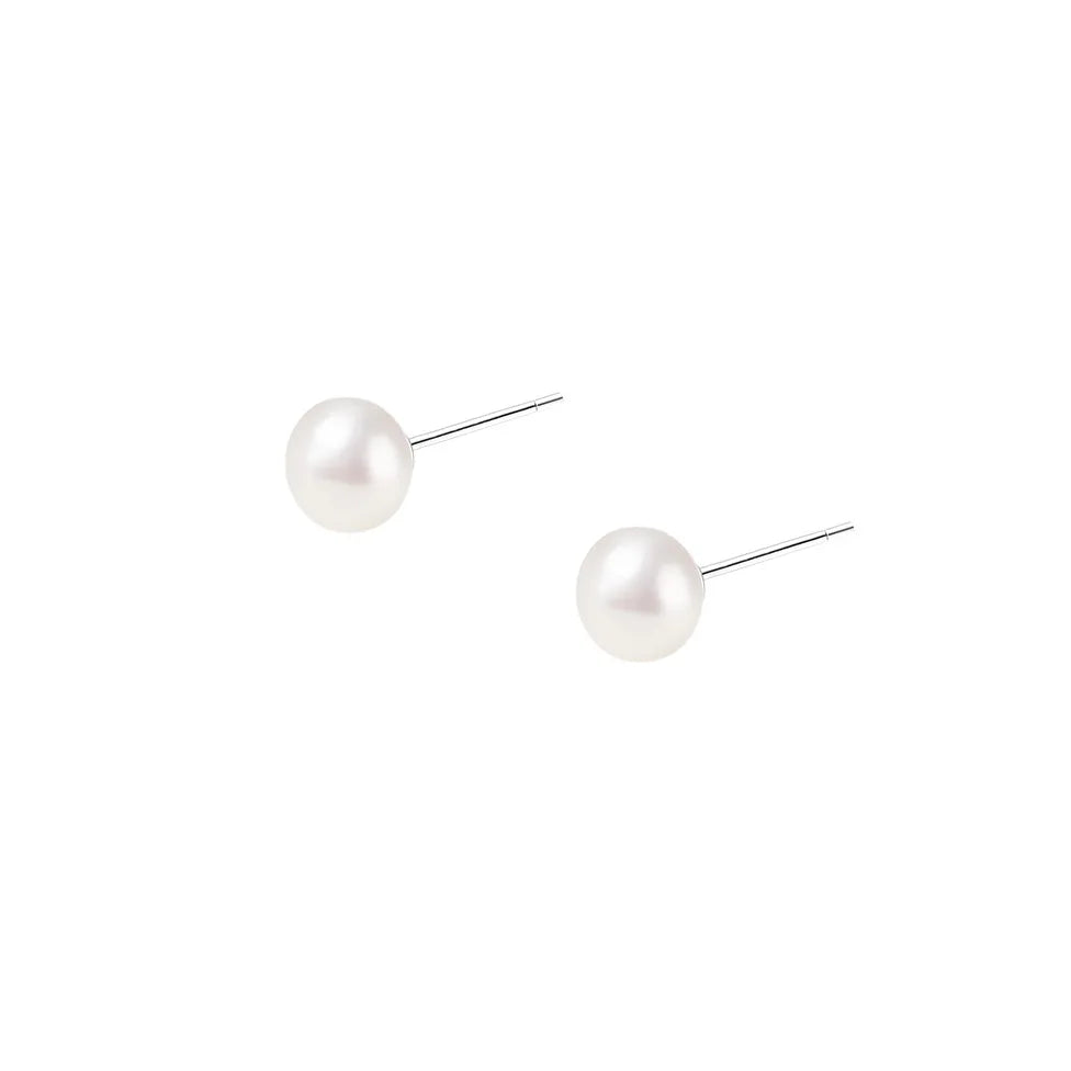 Brinco Pérola Natural Água Doce Prata 925 – Perle Douce Simplicité