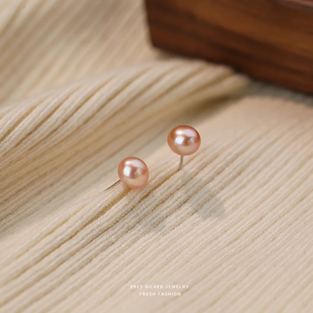 Brinco Pérola Natural Água Doce Prata 925 – Perle Douce Simplicité