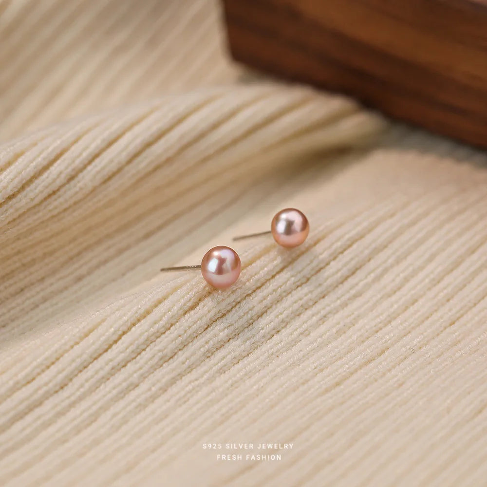Brinco Pérola Natural Água Doce Prata 925 – Perle Douce Simplicité
