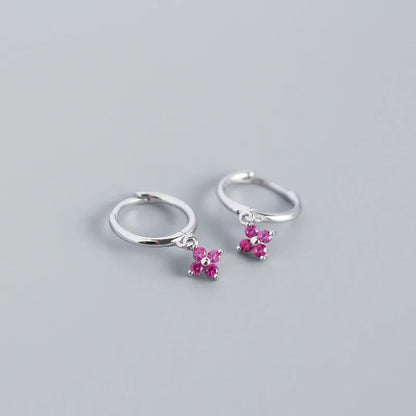 Brinco Floral Zircônia 6 Estilos Prata 925 – Fleur Sucrée Simplicité