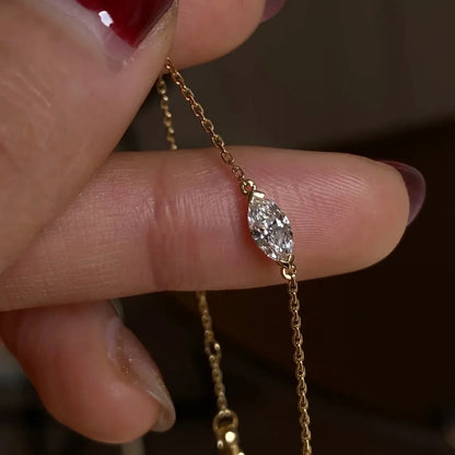 Pulseira Geométrica Zircônia Prata 925 – Géométrie Cristal Simplicité