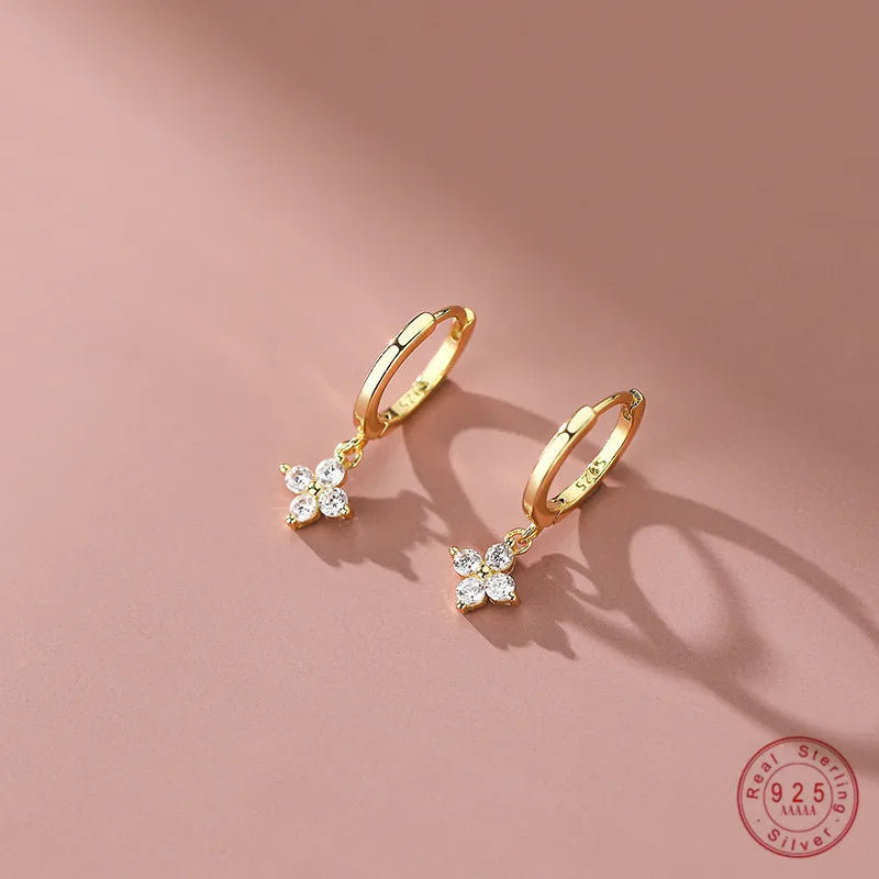 Brinco Floral Zircônia 6 Estilos Prata 925 – Fleur Sucrée Simplicité