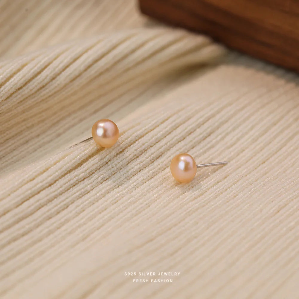 Brinco Pérola Natural Água Doce Prata 925 – Perle Douce Simplicité