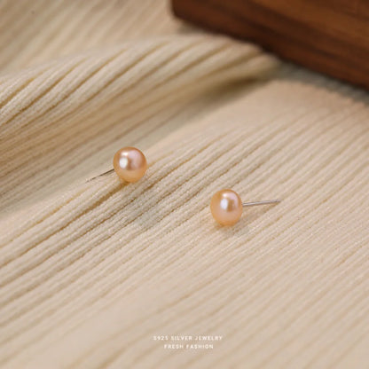 Brinco Pérola Natural Água Doce Prata 925 – Perle Douce Simplicité
