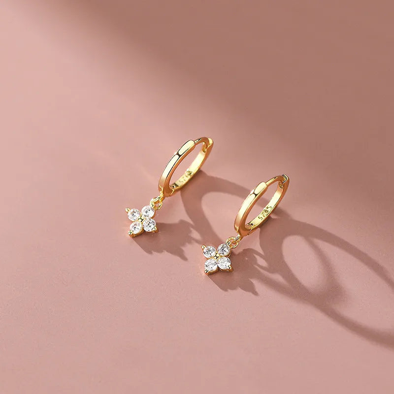 Brinco Floral Zircônia 6 Estilos Prata 925 – Fleur Sucrée Simplicité