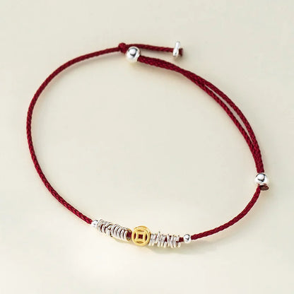 Pulseira Prata 925 Moedas Geométricas Charm – Pièces Géométriques Simplicité