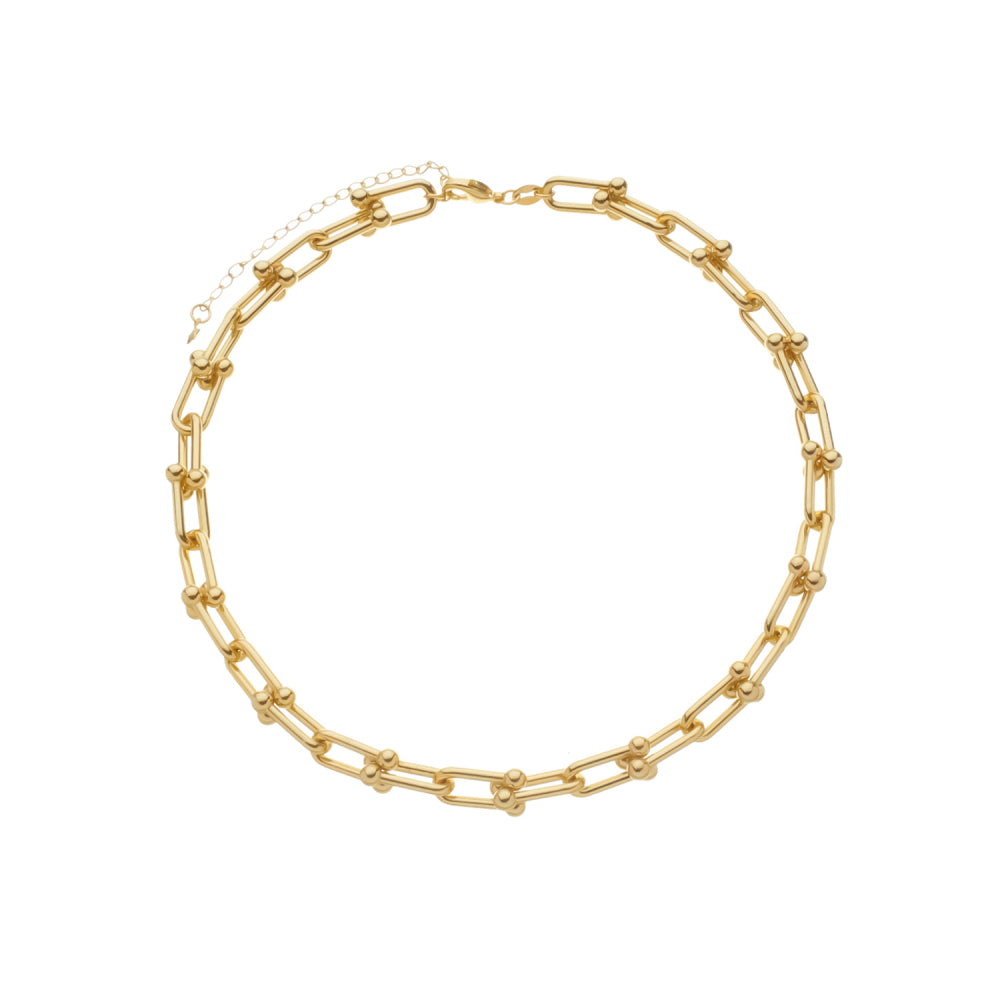 Colar choker dourado Maillon Doré Simplicité
