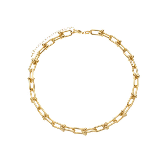 Colar choker dourado Maillon Doré Simplicité