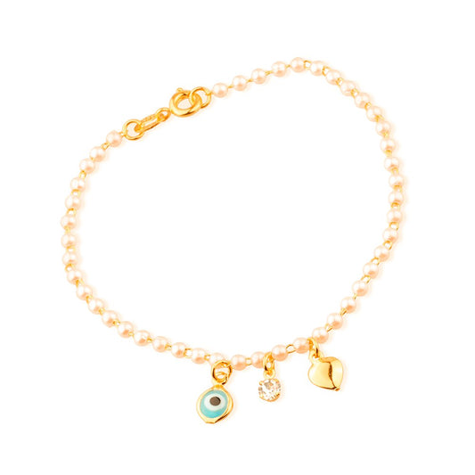 Pulseira dourada Bracelet Protecteur Simplicité