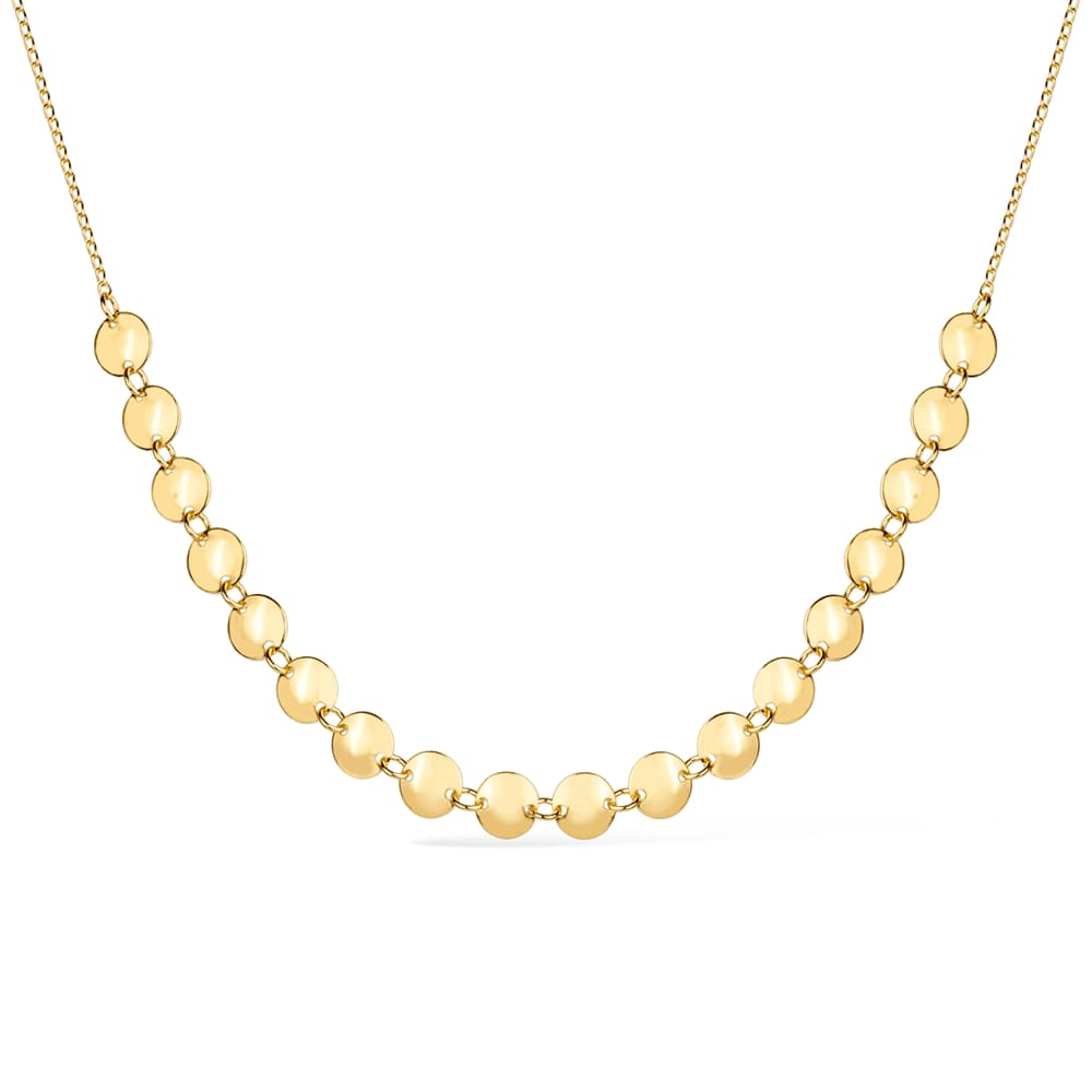 Choker dourada com esferas Ras-de-Cou Perlé Simplicité