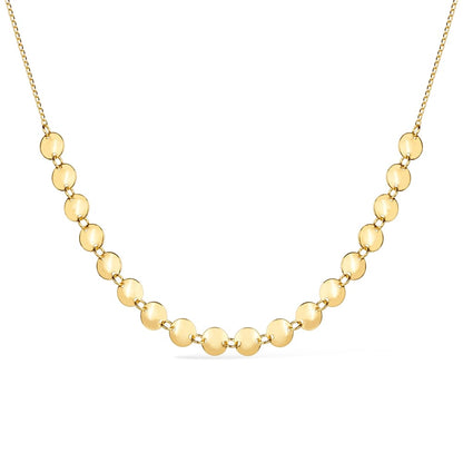 Choker dourada com esferas Ras-de-Cou Perlé Simplicité