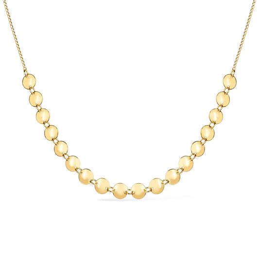 Choker dourada com esferas Ras-de-Cou Perlé Simplicité