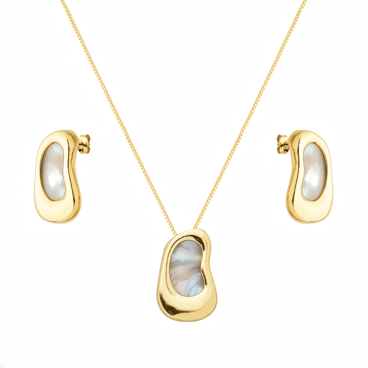 Conjunto dourado Ensemble Nacre Précieuse Simplicité