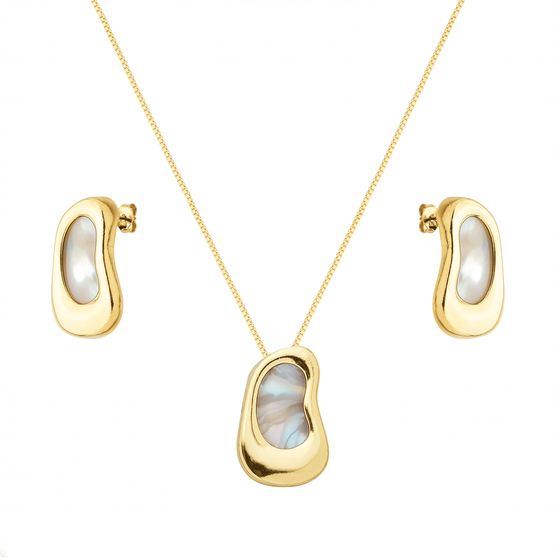 Conjunto dourado Ensemble Nacre Précieuse Simplicité
