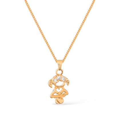 Colar dourado Fille Chérie Simplicité