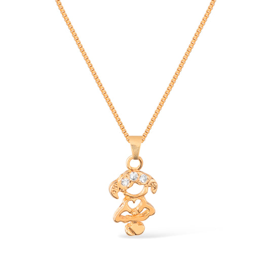 Colar dourado Fille Chérie Simplicité