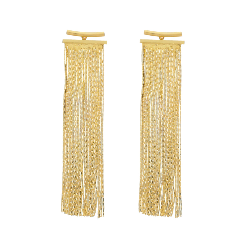 Brinco dourado Frange Précieuse Simplicité