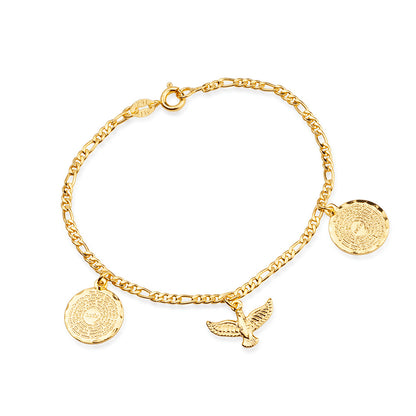 Pulseira dourada Bracelet du Notre Père Simplicité